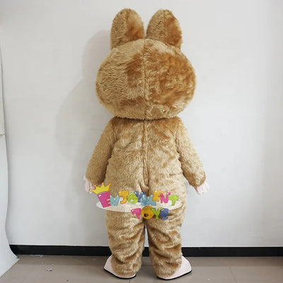 Popular Labubu Mascot Adult Cartoon Party Event Costume Handmade Custom Logo
