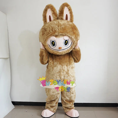 Popular Labubu Mascot Adult Cartoon Party Event Costume Handmade Custom Logo