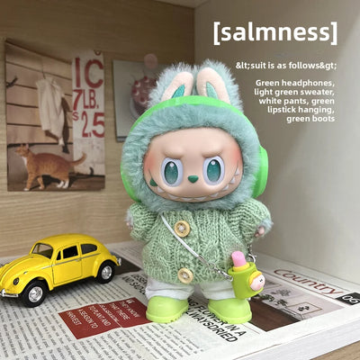 Poopmart 3rd Generation Labubu Fashionable and Versatile Kids' Clothing Accessories Cool Strap Pants Only Clothes