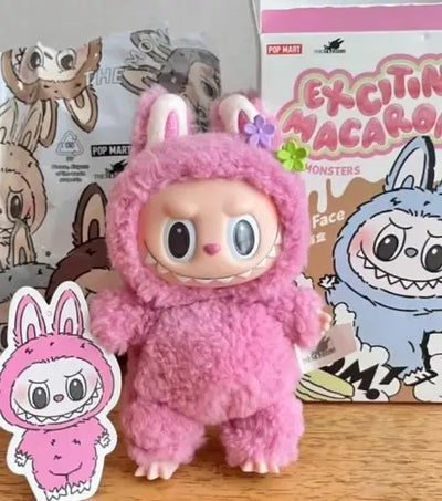 SS Wholesale Pop Mart Labubu Macaron the Monsters Keychain Cute Anime Character Labubu Macaron Ns1000