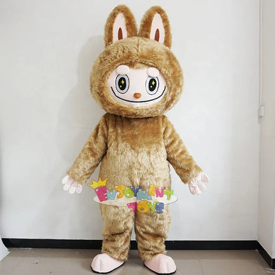 Popular Labubu Mascot Adult Cartoon Party Event Costume Handmade Custom Logo
