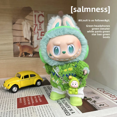 Poopmart 3rd Generation Labubu Fashionable and Versatile Kids' Clothing Accessories Cool Strap Pants Only Clothes