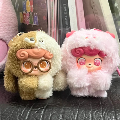 Original Q Kid Qbao Emotional Hairy Monsters Series Plush Blind Box Lovely Vinyl Doll Mystery Box Fuffy Pendant Trendy Xmas Gift