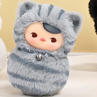 Original PUCKY Roly-Poly Kitty Series-Vinyl Plush Blind Box Guess Bag Original Toys Doll Cute Action Anime Ornaments Collection