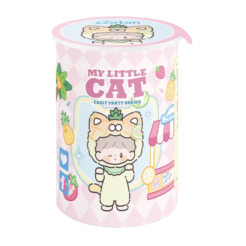 Finding Unicorn My Little Cat • Fruit Party Series Blind Box（4 Pcs/Whole Set）Kitty Cat Bunny Vinyl Plush Limited Portable diy