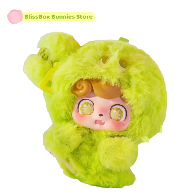 Original Q Kid Qbao Emotional Hairy Monsters Series Plush Blind Box Lovely Vinyl Doll Mystery Box Fuffy Pendant Trendy Xmas Gift
