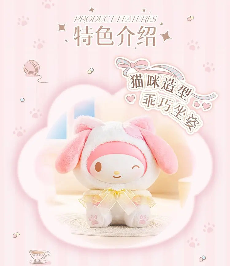 Original Toptoy Sanrio Characters Play With Kittens Series Plush Pendant Blind Box Plush Doll Trendy Toys Cute Birthday Gift