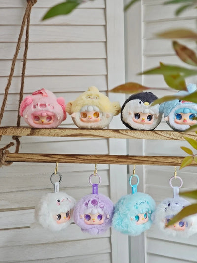 Yooki V6 Ocean Baby Series Blind Box Vinyl Pendant Plush Doll Bag Decoration Keychain Collect Toys Mystery Box Kid Birthday Gift