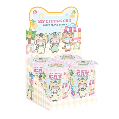Finding Unicorn My Little Cat • Fruit Party Series Blind Box（4 Pcs/Whole Set）Kitty Cat Bunny Vinyl Plush Limited Portable diy