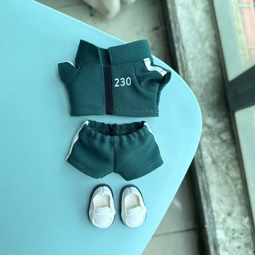 Clothing For Labubu 3.0 Funny S Q Game Serie Doll Clothes Casual Outfits Accessories Participants Organizer Commando Mp5