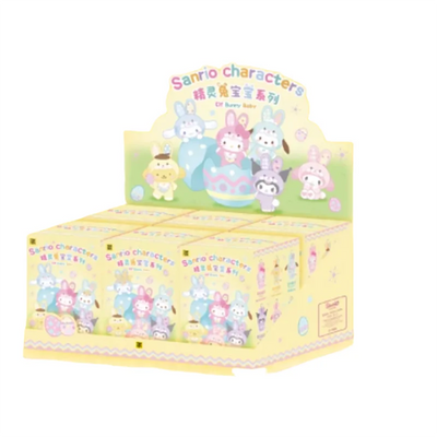 Genuine Sanrio Cartoon Elf Rabbit Series Blind Box Kuromi / Hello Kitty 3 Generations Vinyl Doll Children'S Toys Christmas Gifts