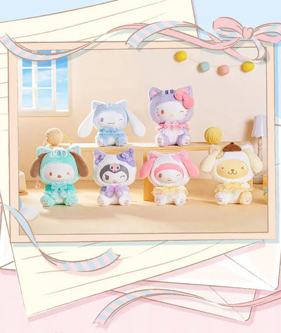Original Toptoy Sanrio Characters Play With Kittens Series Plush Pendant Blind Box Plush Doll Trendy Toys Cute Birthday Gift