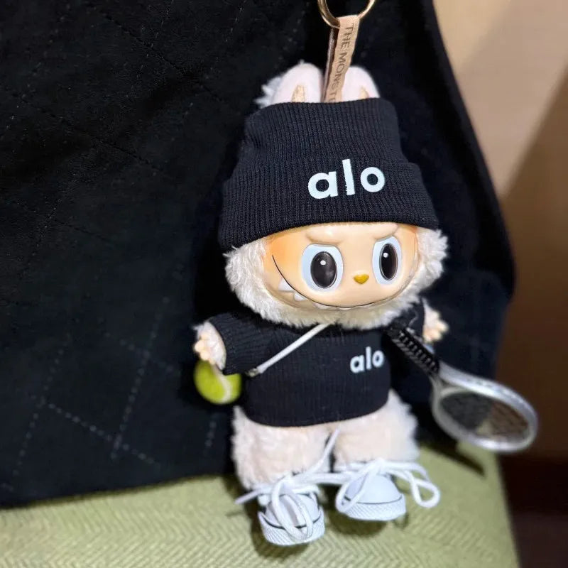 15 17cm For Labubu Mini Doll DIY Clothing With Tennis Sports Set Sweater Knitted Clothes Labubu Pendant Accessories Clothing