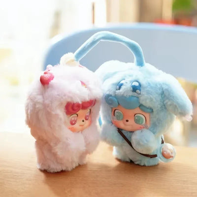 Blind Box Q Kid Emotional Hairy Monsters Series Cute Plush Doll Ornament Cartoon Backpack Pendant Keychain Mystery Box Toy Gift