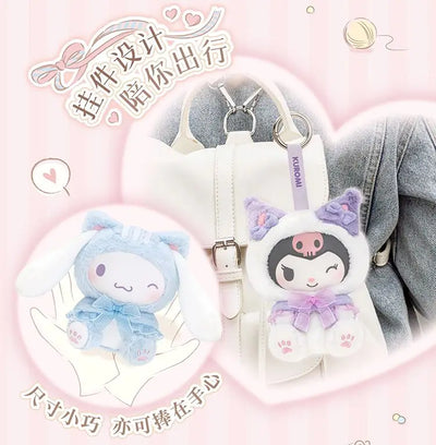 Original Toptoy Sanrio Characters Play With Kittens Series Plush Pendant Blind Box Plush Doll Trendy Toys Cute Birthday Gift