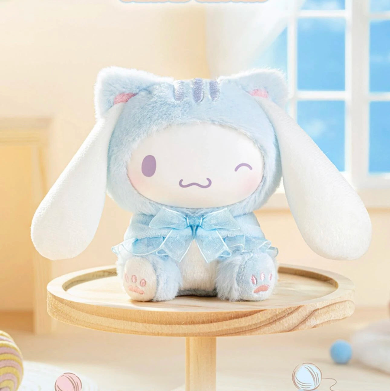 Sanrio Teasing Cat Series Blind Box Vinyl Plush Trendy Cute Girl Pendant Toy Collectible Authentic New