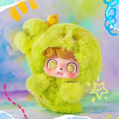 Blind Box Q Kid Emotional Hairy Monsters Series Cute Plush Doll Ornament Cartoon Backpack Pendant Keychain Mystery Box Toy Gift