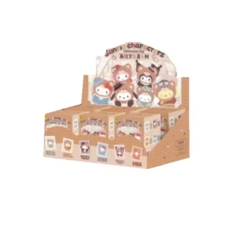 2025 Miniso Character Afternoon Tea Series Vinyl Mystery Blind Box British Style Kuromi Melody Surprise Hello Kitty Doll Toy Gif