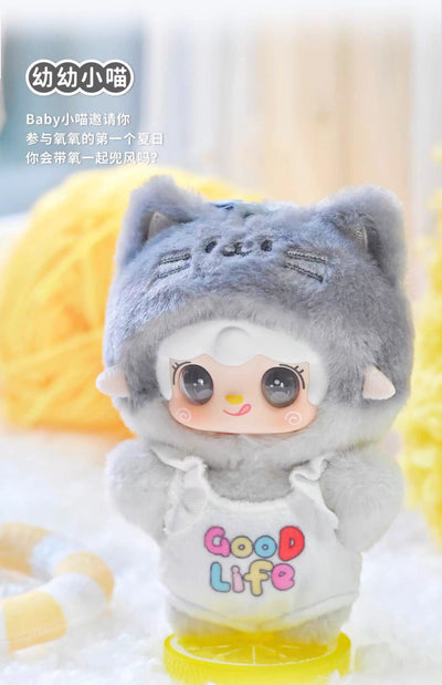 Yooki V12 Meow Summer Party Series Vinyl Plush Doll Blind Box Cute Kitty Doll Trendy Toys Room Decor Ornament Bag Pendant Gifts