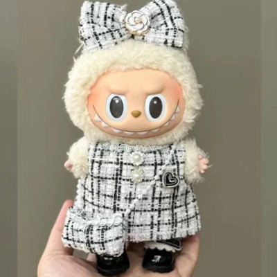 New 2025 LabubuBU Generation Can Wear Baby Clothes LABUBU 17cm Doll Cute Dress Casual Suit. Clothes  Doll Clothes