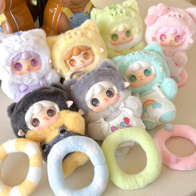 Yooki V12 Meow Summer Party Series Vinyl Plush Doll Blind Box Cute Kitty Doll Trendy Toys Room Decor Ornament Bag Pendant Gifts