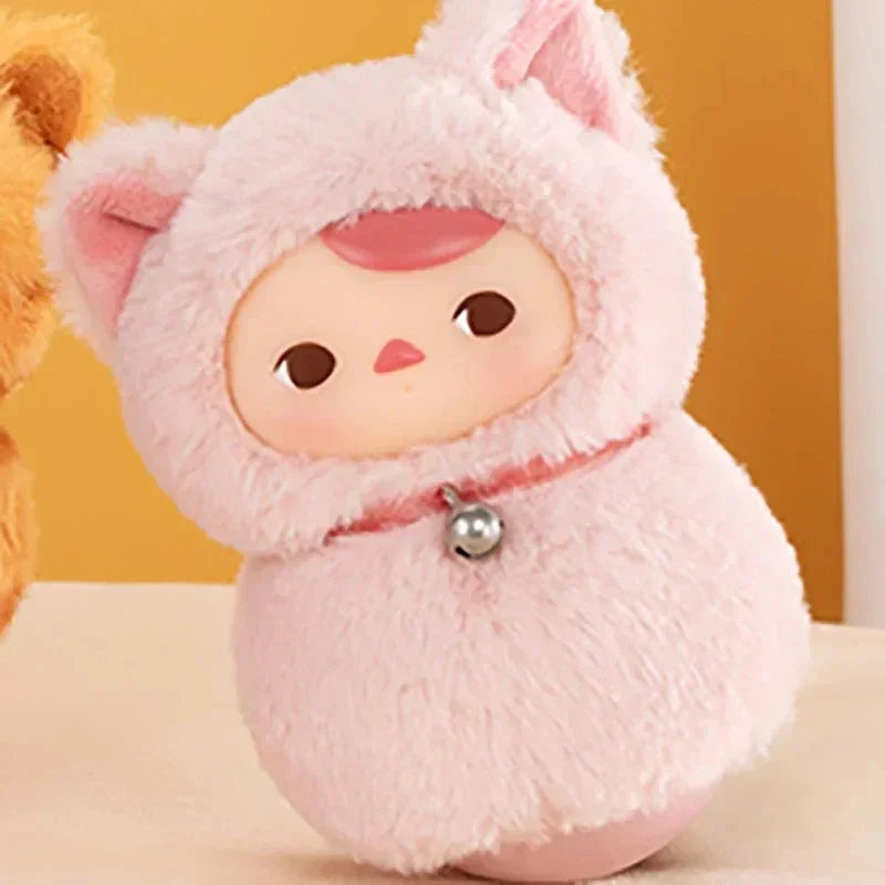 Original PUCKY Roly-Poly Kitty Series-Vinyl Plush Blind Box Guess Bag Original Toys Doll Cute Action Anime Ornaments Collection