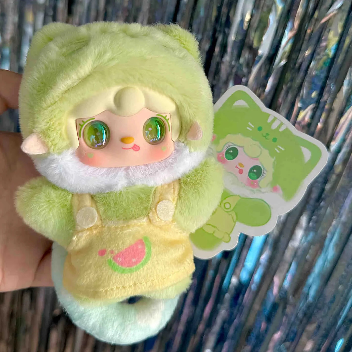 Yooki V12 Meow Summer Party Series Vinyl Plush Doll Blind Box Cute Kitty Doll Trendy Toys Room Decor Ornament Bag Pendant Gifts