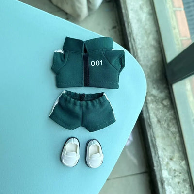 Clothing For Labubu 3.0 Funny S Q Game Serie Doll Clothes Casual Outfits Accessories Participants Organizer Commando Mp5