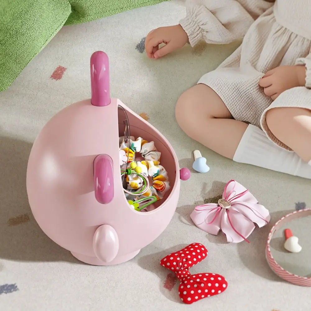 Labubu  New Multifunctional Desktop Storage Box Rabbit with Lid Stationary Storage Dustproof High-capacity Hair Accessories