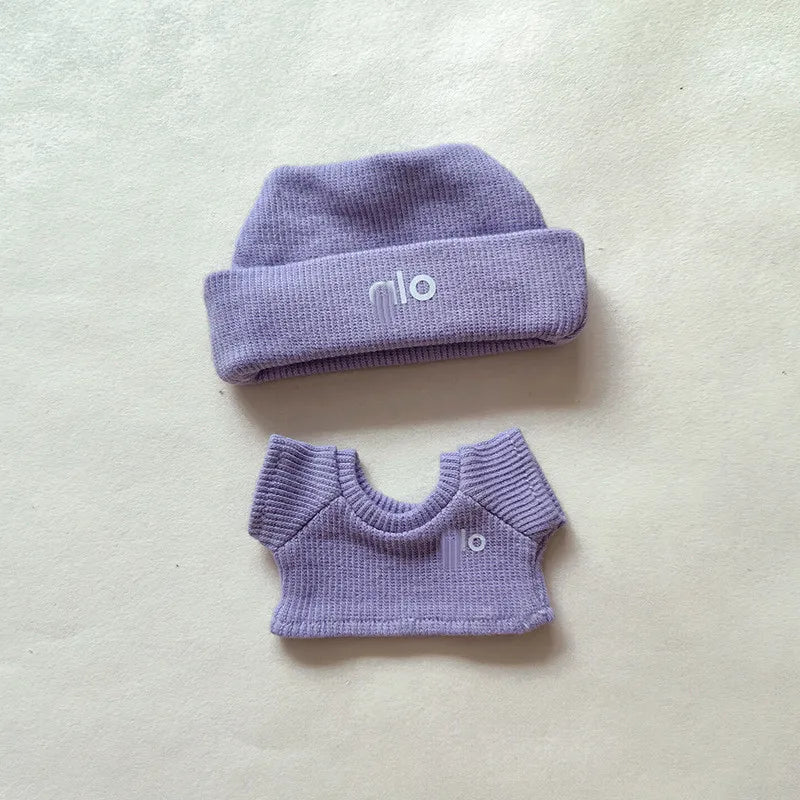 15 17cm For Labubu Mini Doll DIY Clothing With Tennis Sports Set Sweater Knitted Clothes Labubu Pendant Accessories Clothing