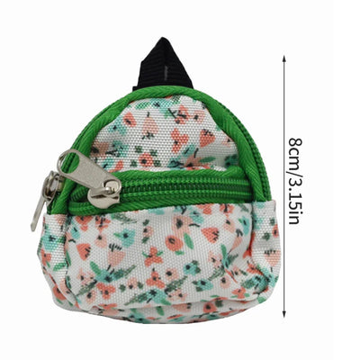 Labubu Doll Canvas Backpack Simulation Pet Bag for 15/17cm Dolls Cute Doll Accessories
