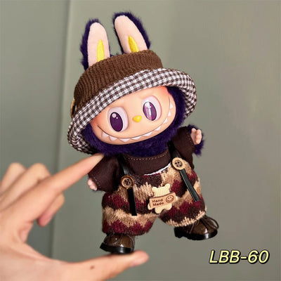 Labubu 17cm Doll Clothes Set - DIY Accessories with Hat & Shoes | Party Game Toys | Perfect Gift