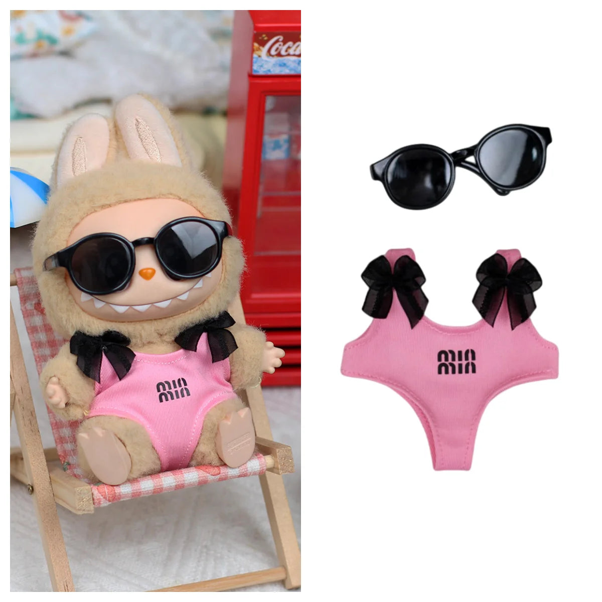 Swim Ring Swimsuit For 3.0 Labubu V1 V2 V3 Outfit For Ropa Labubu Doll Accessories