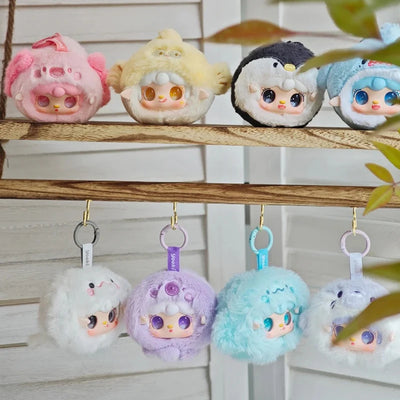 Yooki V6 Ocean Baby Series Blind Box Vinyl Pendant Plush Doll Bag Decoration Keychain Collect Toys Mystery Box Kid Birthday Gift
