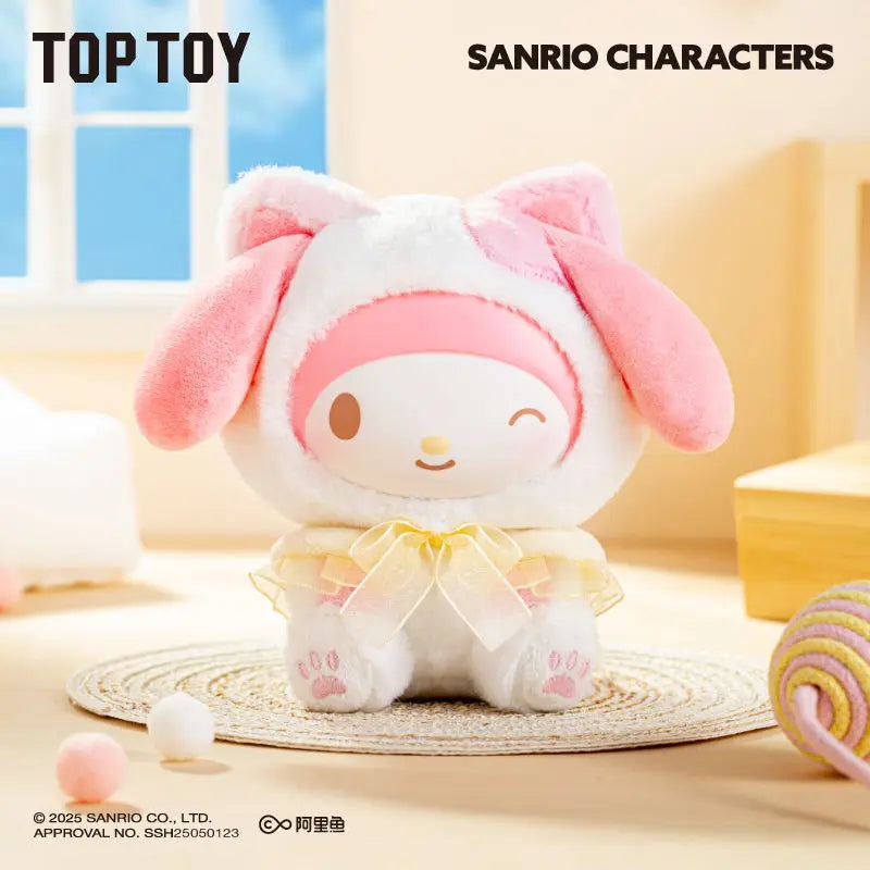 Original Toptoy Sanrio Characters Play With Kittens Series Plush Pendant Blind Box Plush Doll Trendy Toys Cute Birthday Gift