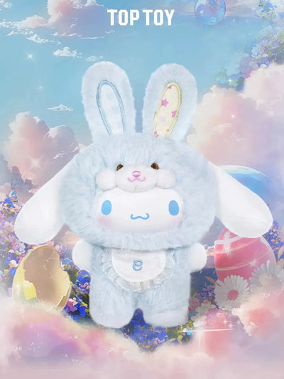 Toptoy Sanrio Family Elf Rabbit Baby Series Plush Vinyl Blind Box Kuromi Cinnamoroll Hello Kitty Figurine Girl Cute New YearGift