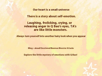 Original Q Kid Qbao Emotional Hairy Monsters Series Plush Blind Box Lovely Vinyl Doll Mystery Box Fuffy Pendant Trendy Xmas Gift