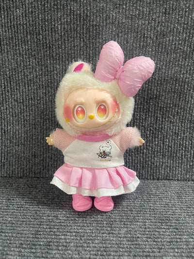 New 2025 LabubuBU Generation Can Wear Baby Clothes LABUBU 17cm Doll Cute Dress Casual Suit. Clothes  Doll Clothes