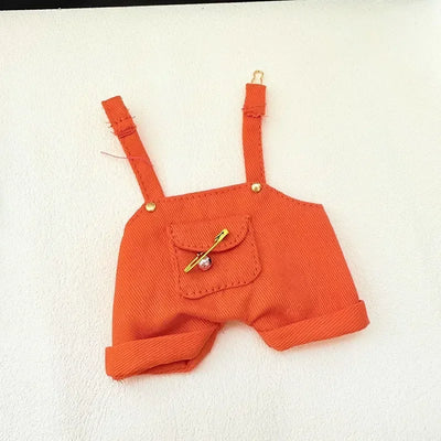 Labubu Replacement Outfit - Big Into Energy Summer Overalls with Straw Hat Belt | Ropa Labubu Clothes Accessories Set