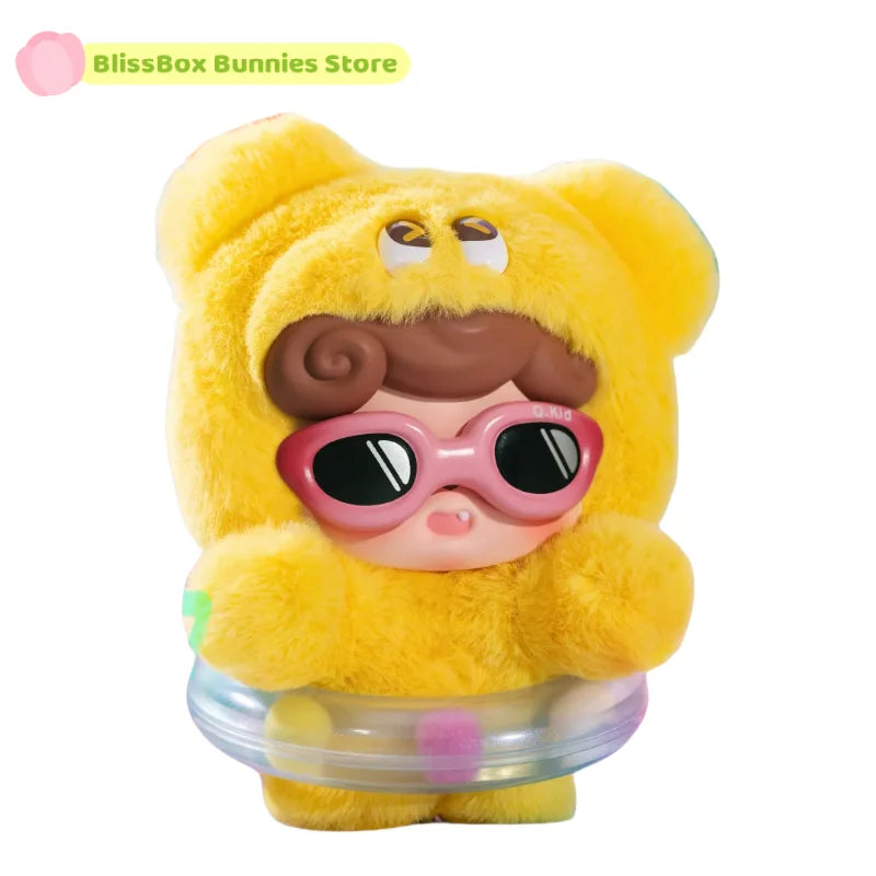 Original Q Kid Qbao Emotional Hairy Monsters Series Plush Blind Box Lovely Vinyl Doll Mystery Box Fuffy Pendant Trendy Xmas Gift