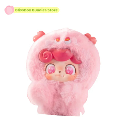 Original Q Kid Qbao Emotional Hairy Monsters Series Plush Blind Box Lovely Vinyl Doll Mystery Box Fuffy Pendant Trendy Xmas Gift