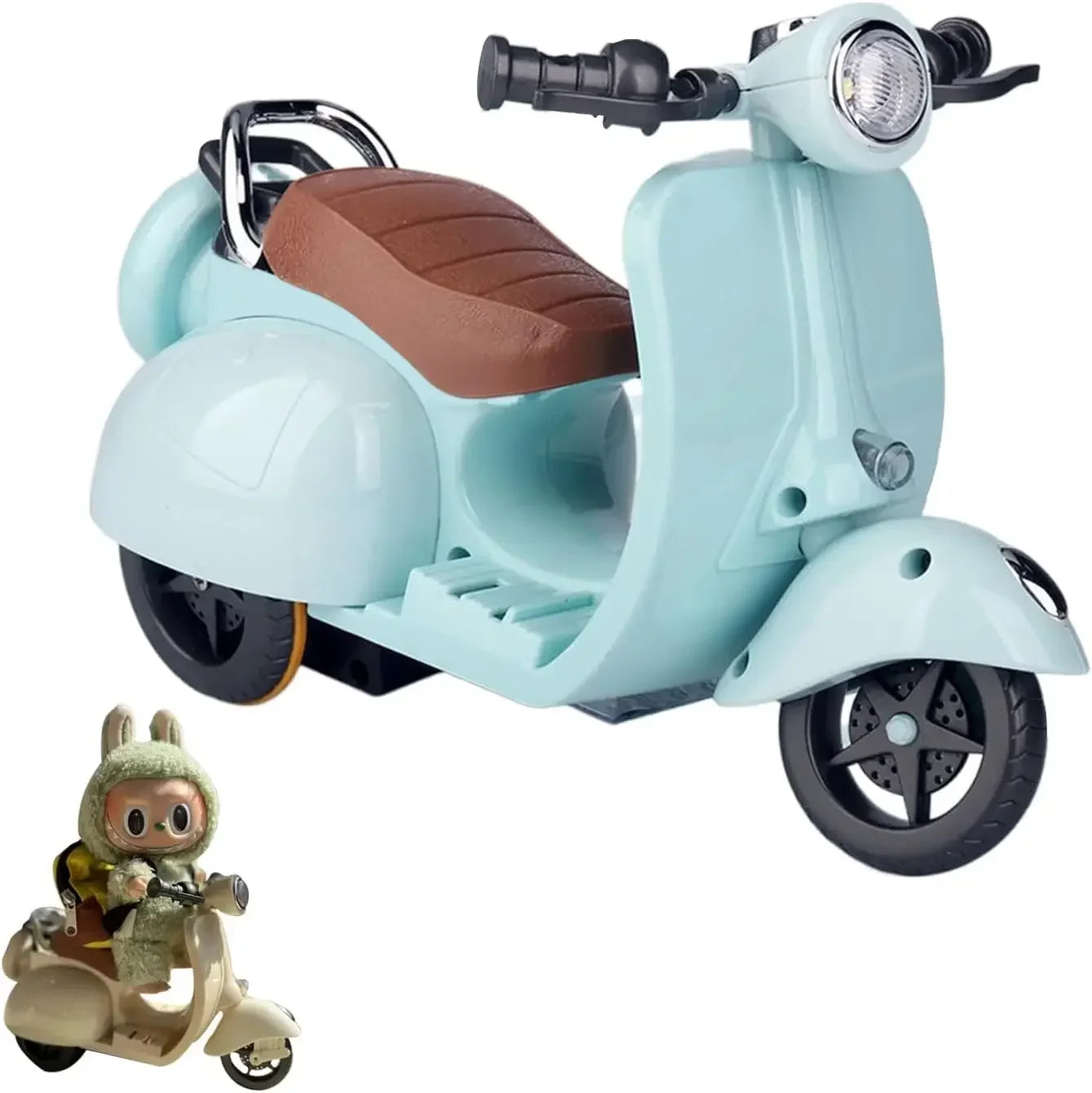 Labubu Accessories Labubu Have A Seat Toy - Labubu Scooter with LED Lights & Music Cute Desk Decor for Labubu Doll Collectors