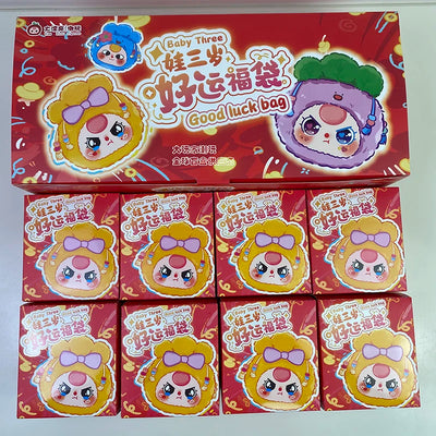 In Stock Baby Three Lucky Bag Series Plush Blind Box Trendy Toy Cute Vinyl Doll Pendant Decoration Surprise Girls Festival Gifts