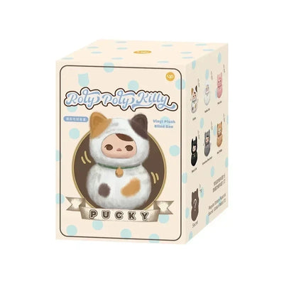 Original PUCKY Roly-Poly Kitty Series-Vinyl Plush Blind Box Guess Bag Original Toys Doll Cute Action Anime Ornaments Collection