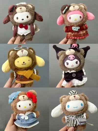 2025 Miniso Character Afternoon Tea Series Vinyl Mystery Blind Box British Style Kuromi Melody Surprise Hello Kitty Doll Toy Gif