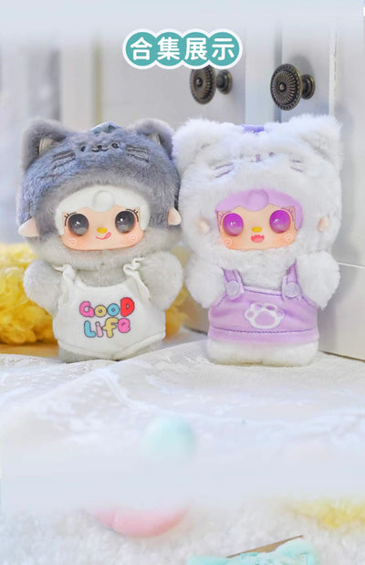 Yooki V12 Meow Summer Party Series Vinyl Plush Doll Blind Box Cute Kitty Doll Trendy Toys Room Decor Ornament Bag Pendant Gifts