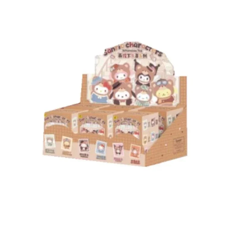 2025 Miniso Character Afternoon Tea Series Vinyl Mystery Blind Box British Style Kuromi Melody Surprise Hello Kitty Doll Toy Gif