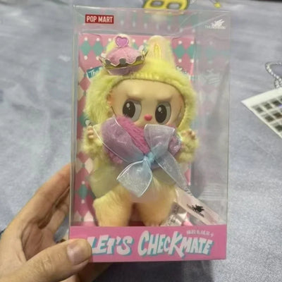 THE MONSTERS Let's Checkmate Series Vinyl Plush Hanging Card Cute Cartoon Collectible Decoration Gift for Kids Fans Home Display