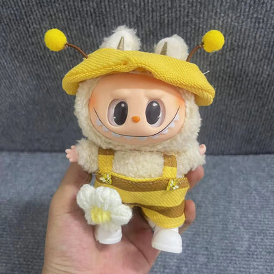 New 2025 LabubuBU Generation Can Wear Baby Clothes LABUBU 17cm Doll Cute Dress Casual Suit. Clothes  Doll Clothes