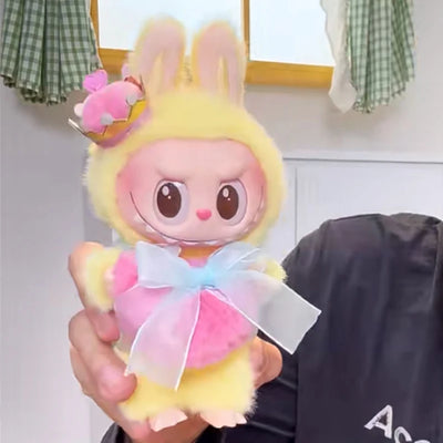 THE MONSTERS Let's Checkmate Series Vinyl Plush Hanging Card Cute Cartoon Collectible Decoration Gift for Kids Fans Home Display